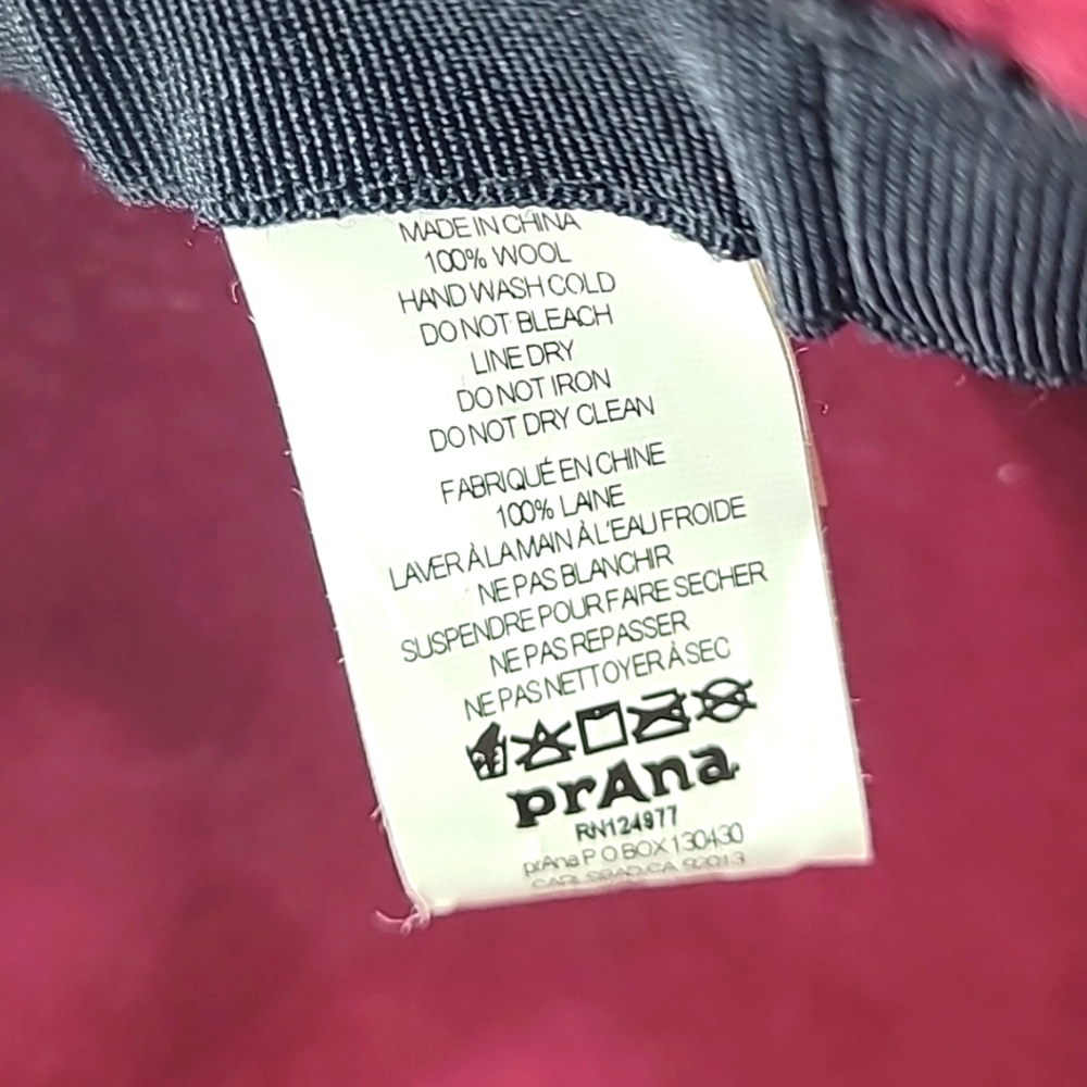 PRANA Women’s Bucket Hat Plum Red - Picture 5 of 5